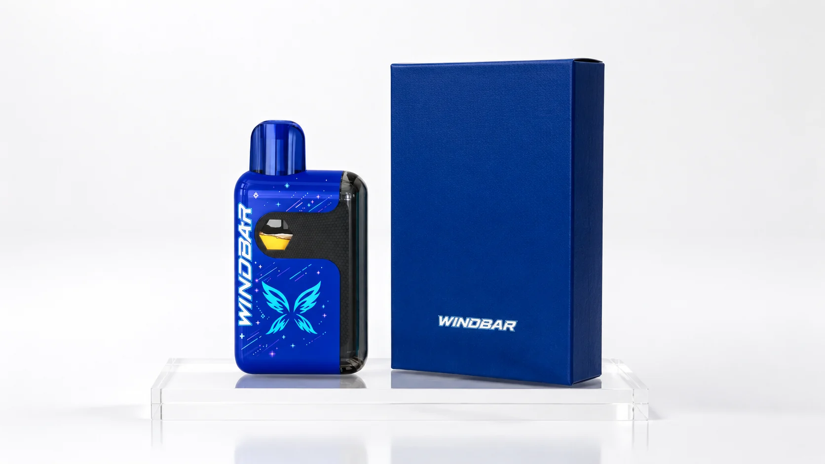 Startrail Blue WINDBAR Spectrum with a matching carton